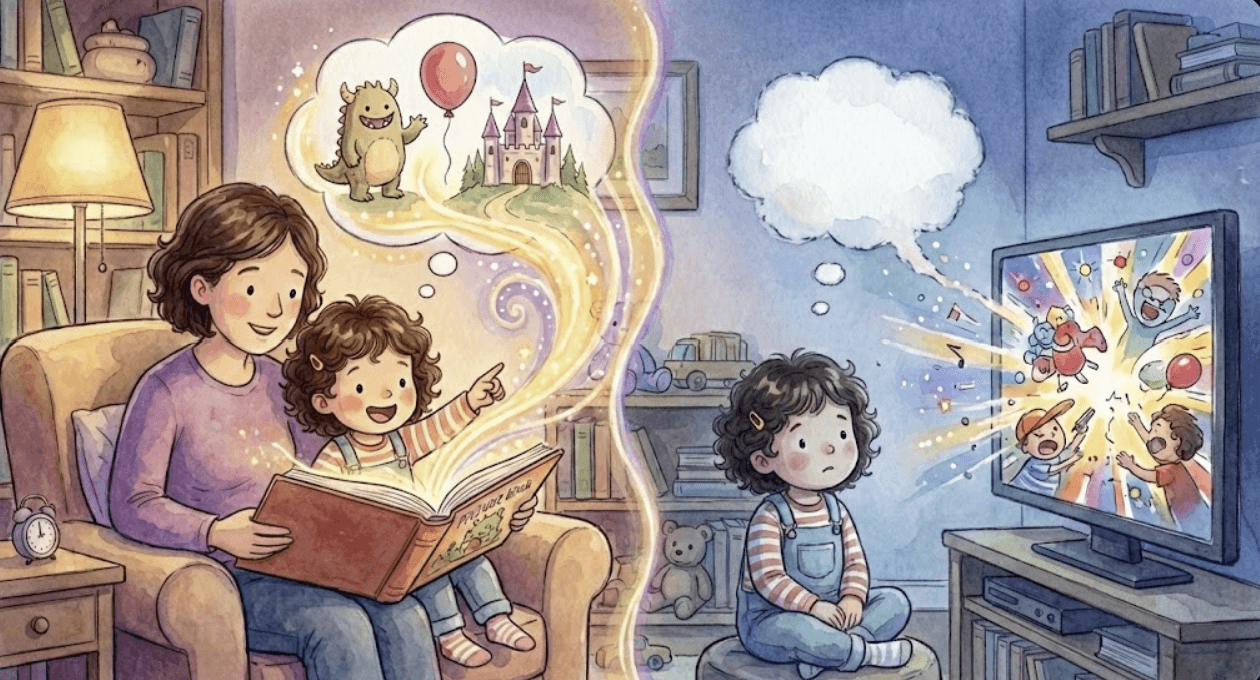 Why Your Child Remembers a Picture Book but Forgets the Cartoon