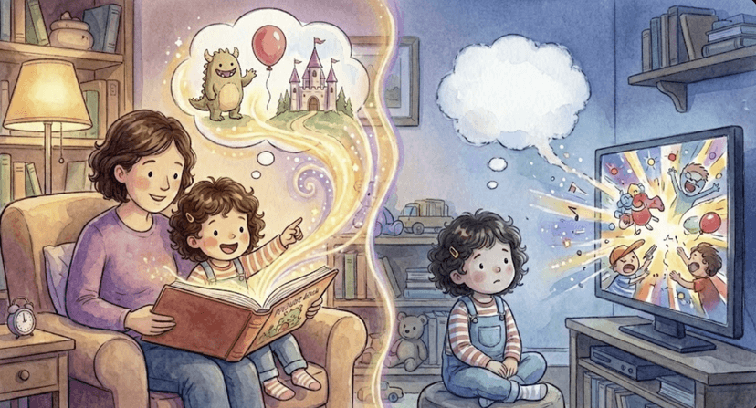 Why Your Child Remembers a Picture Book but Forgets the Cartoon
